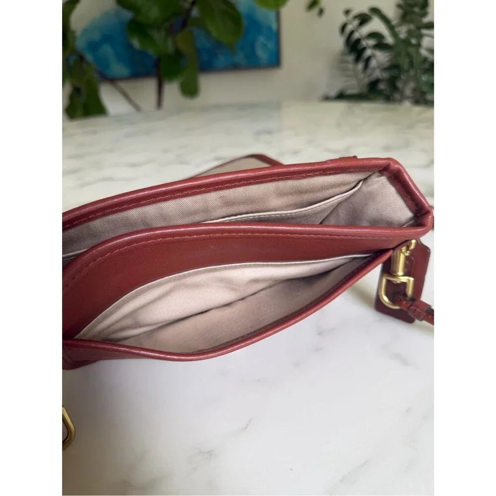 Coach Legacy Leather Penny Shoulder Crossbody Bag 19914 British Tan Cognac